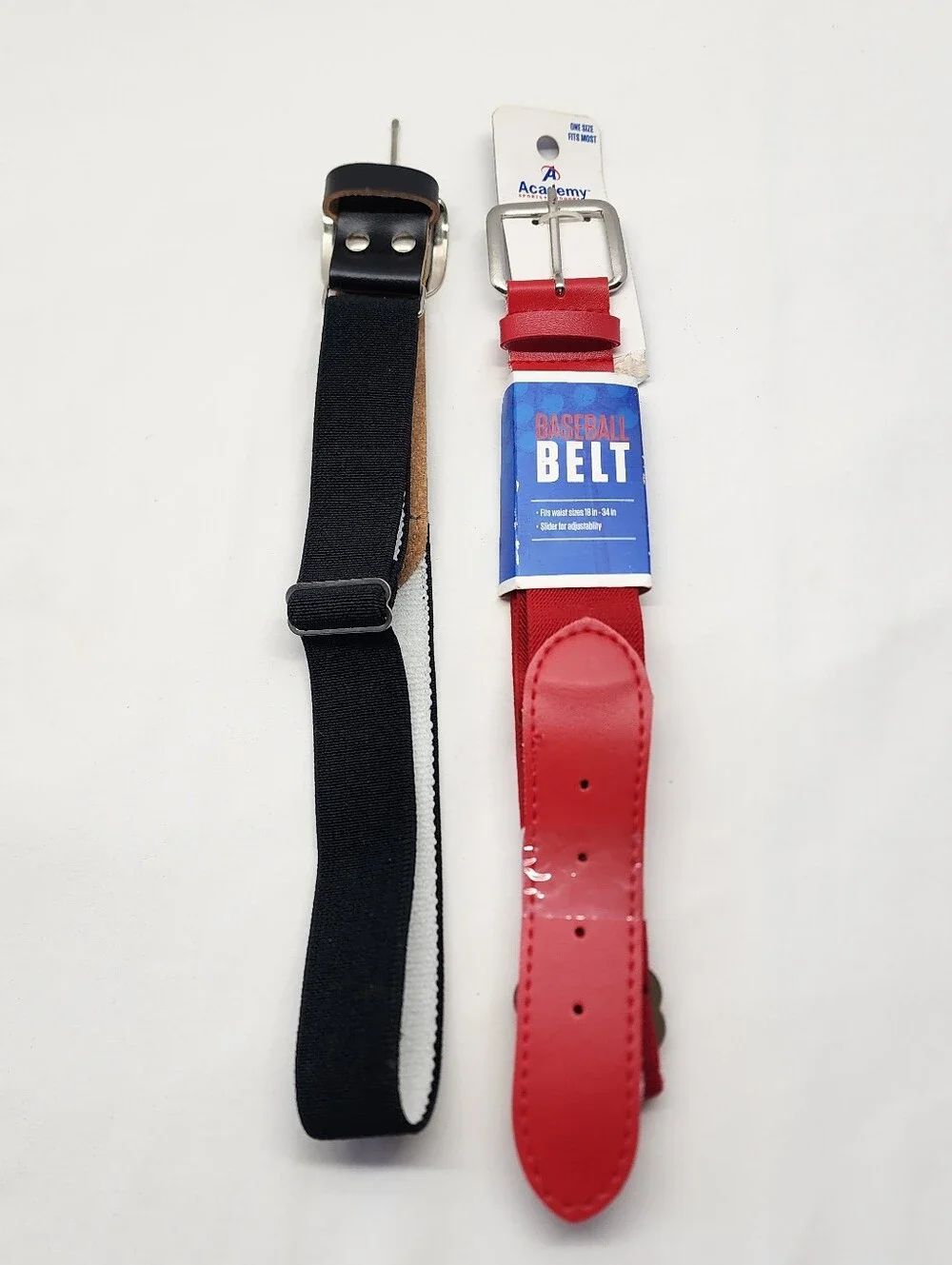 2pc Wilson & Academy Sports adjustable elastic baseball belts